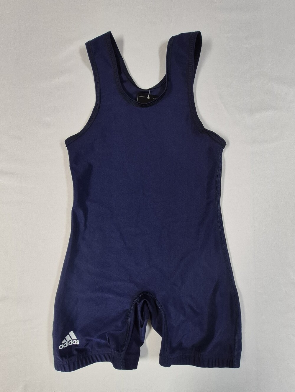 Adidas aS101s Solid Navy Color Wrestling Youth Large Singlet NWT